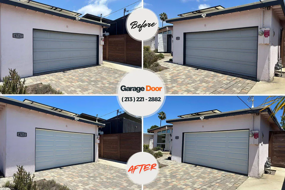 Before and after: garage door spring repair Colorado City, CO